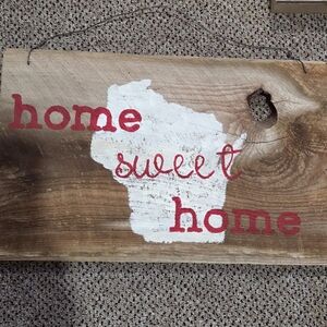 Rustic Home Sweet Home Wooden Sign